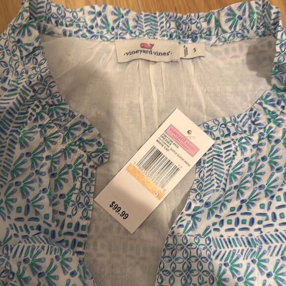 Vineyard Vines Blue and White Print dress S - Picture 3 of 5